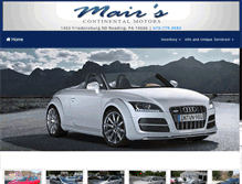 Tablet Screenshot of mairscontinentalmotors.com